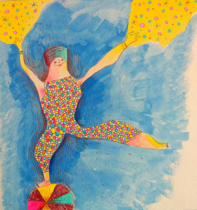 小野塚水美アクリル画２