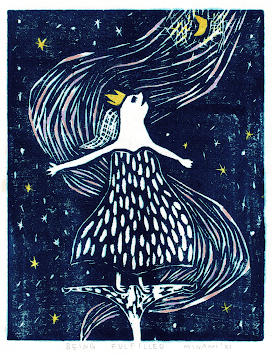 小野塚水美銅木版画beingfulfilled